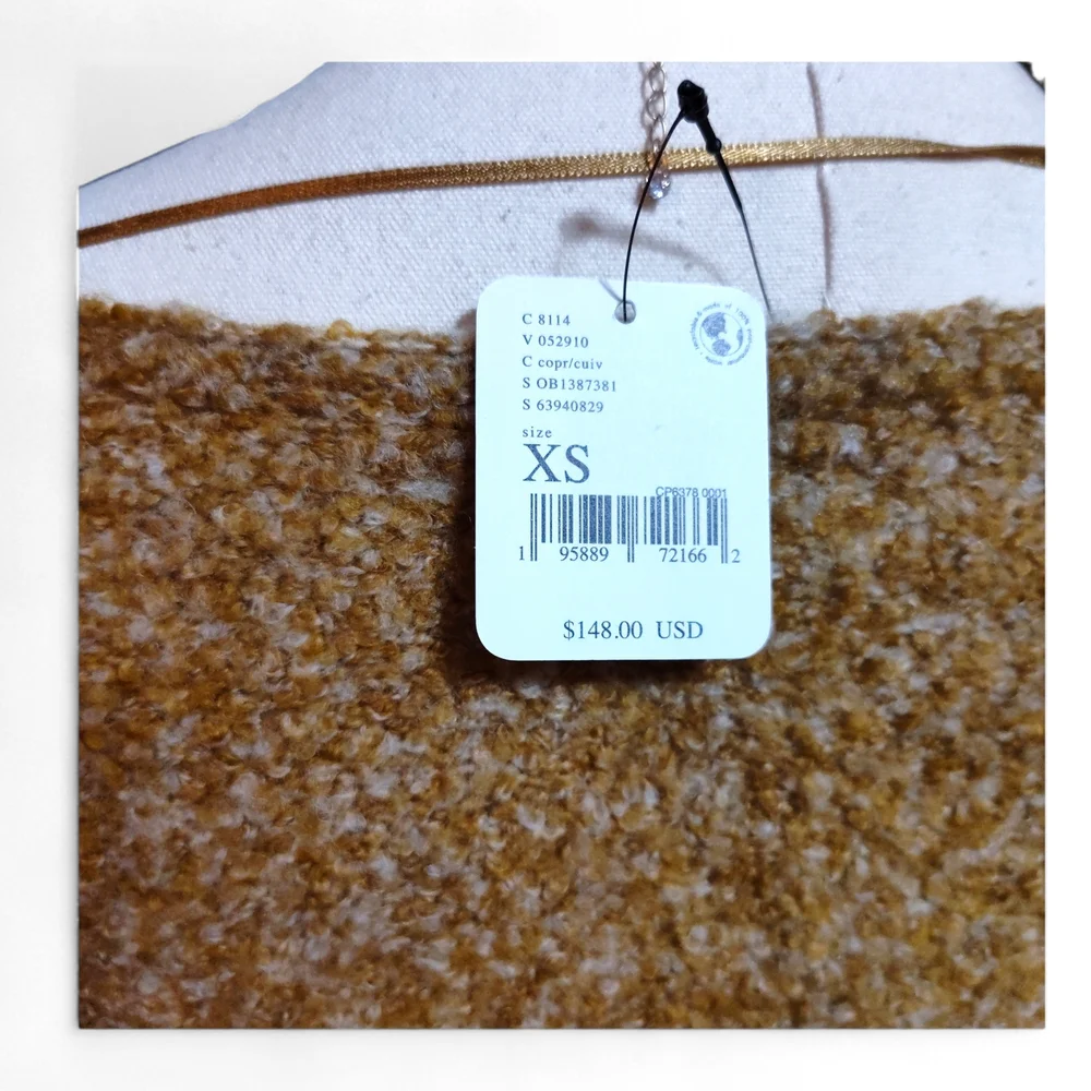 Oversized Free People Moira Slouchy Tunic Sweater in Honeycomb Womens Extra Smal - Picture 7 of 11